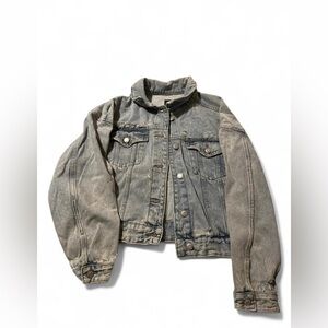 Wild Fable Light Blue Distressed Denim Jacket